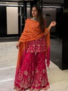 SR 1682 Georgette Top With Sharara Dupatta Bulk Orders In India